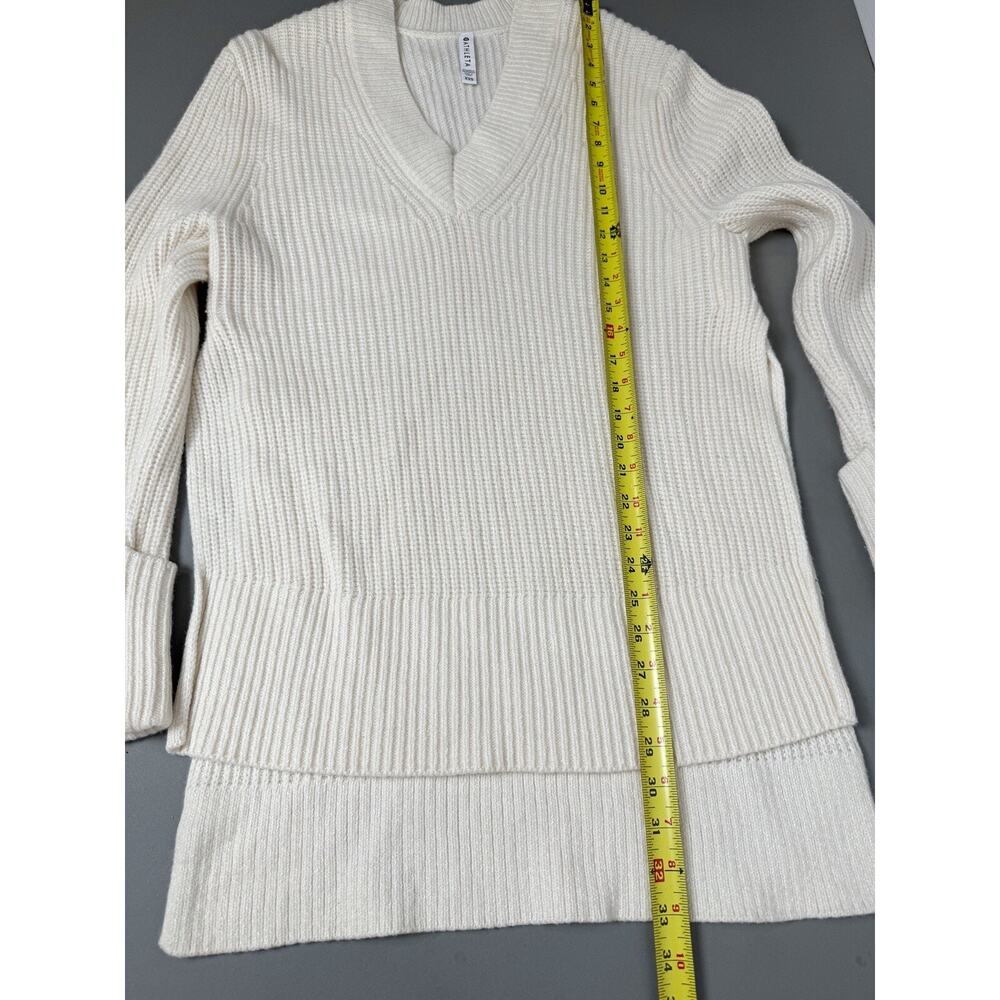 Athleta Sweater Oversized Wool Relaxed Chunky Knit Ivory $149 - Picture 10 of 11